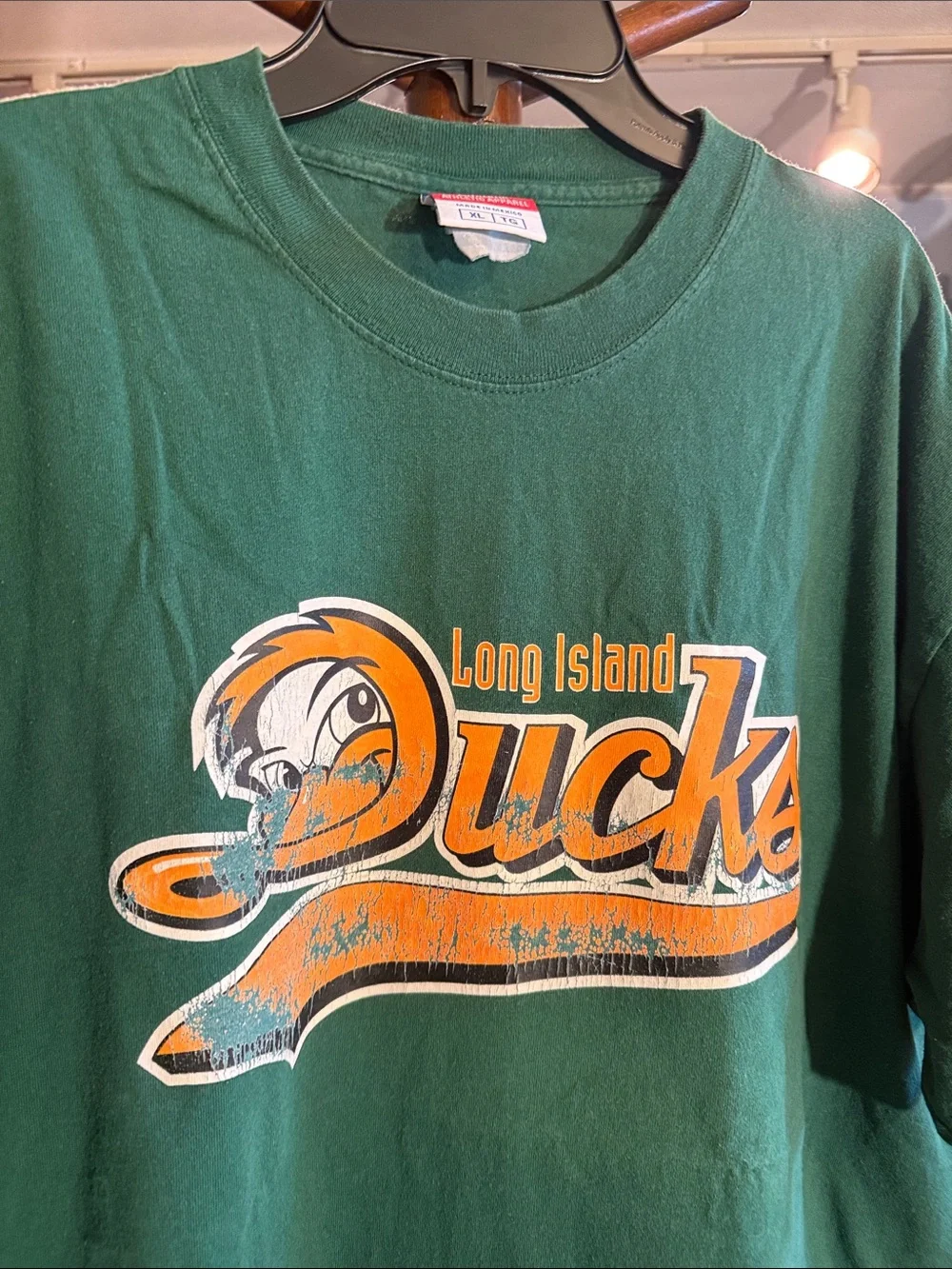Vintage Long Island Ducks Green Tee - Champion - Picture 2 of 3